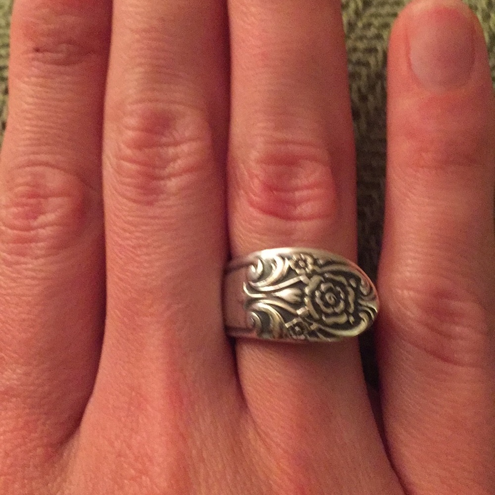 Spoon ring, sterling silver!